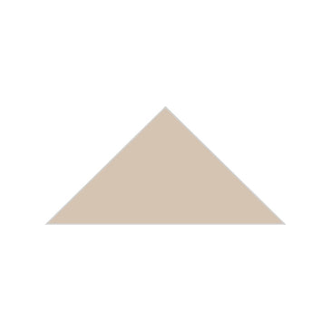 6" Triangle Original Ceramic Tile in Cardamom Matte