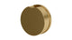 Foundry One Handle Wall Mount Diverter/Volume Control Shower Trim with Barrel Knob Handle in Satin Brass