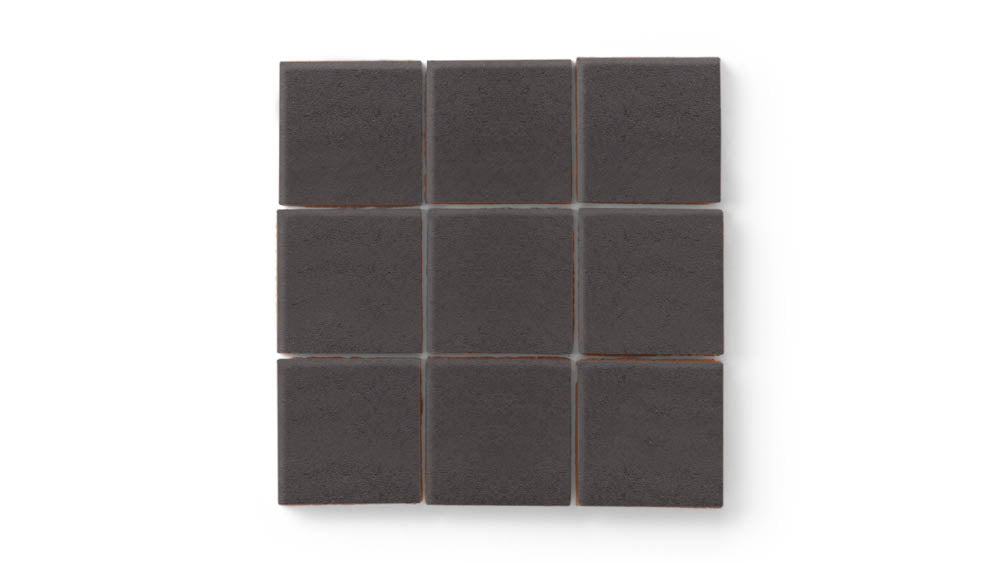 Carbon 3x3 Straight Set Sheeted Matte Original Ceramic Tile