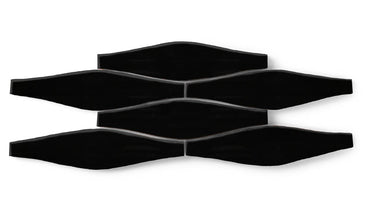 Wave Original Ceramic Tile in Raven Gloss