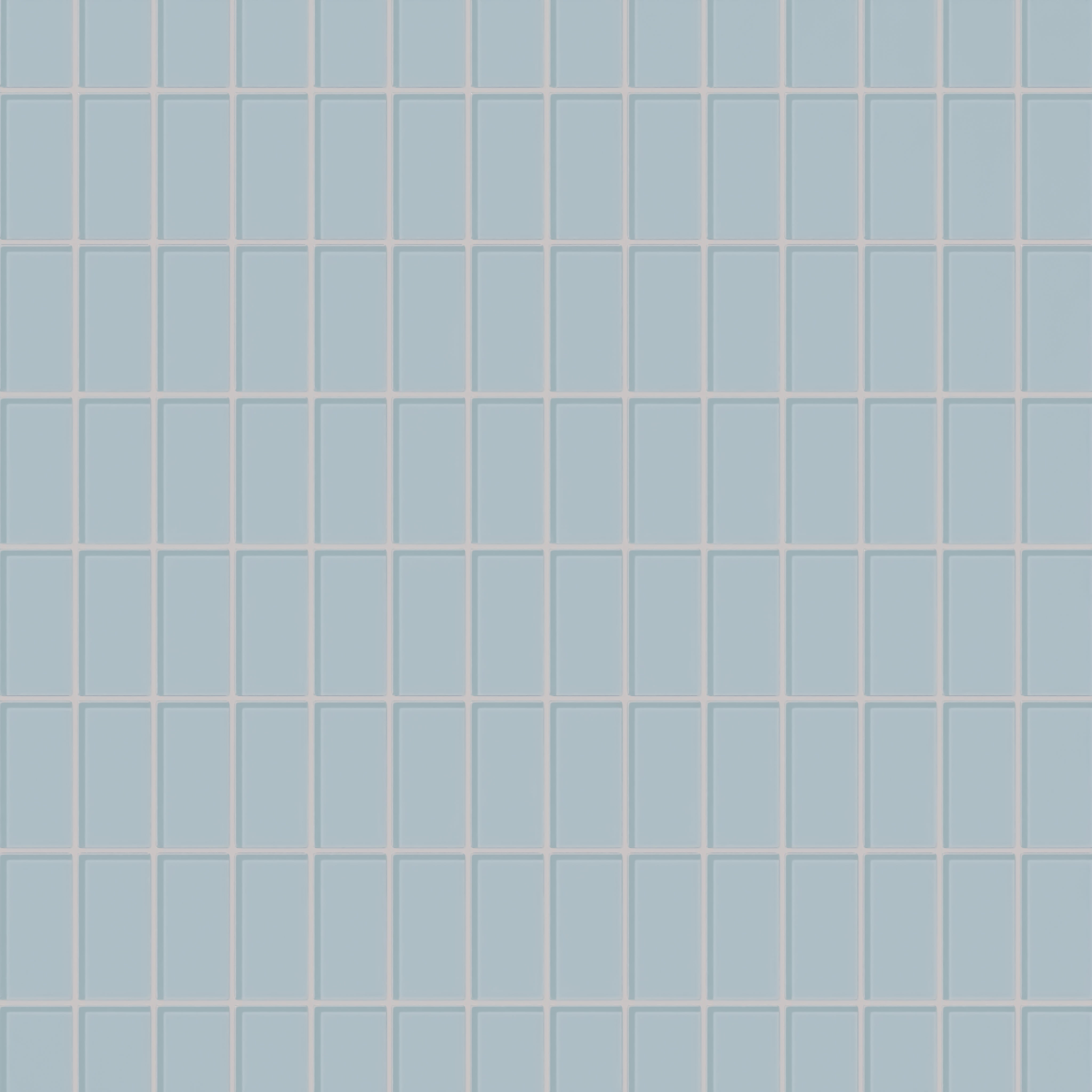 2x4 Straight Set Sheeted Glass Mosaic Tile in Partridge Gloss