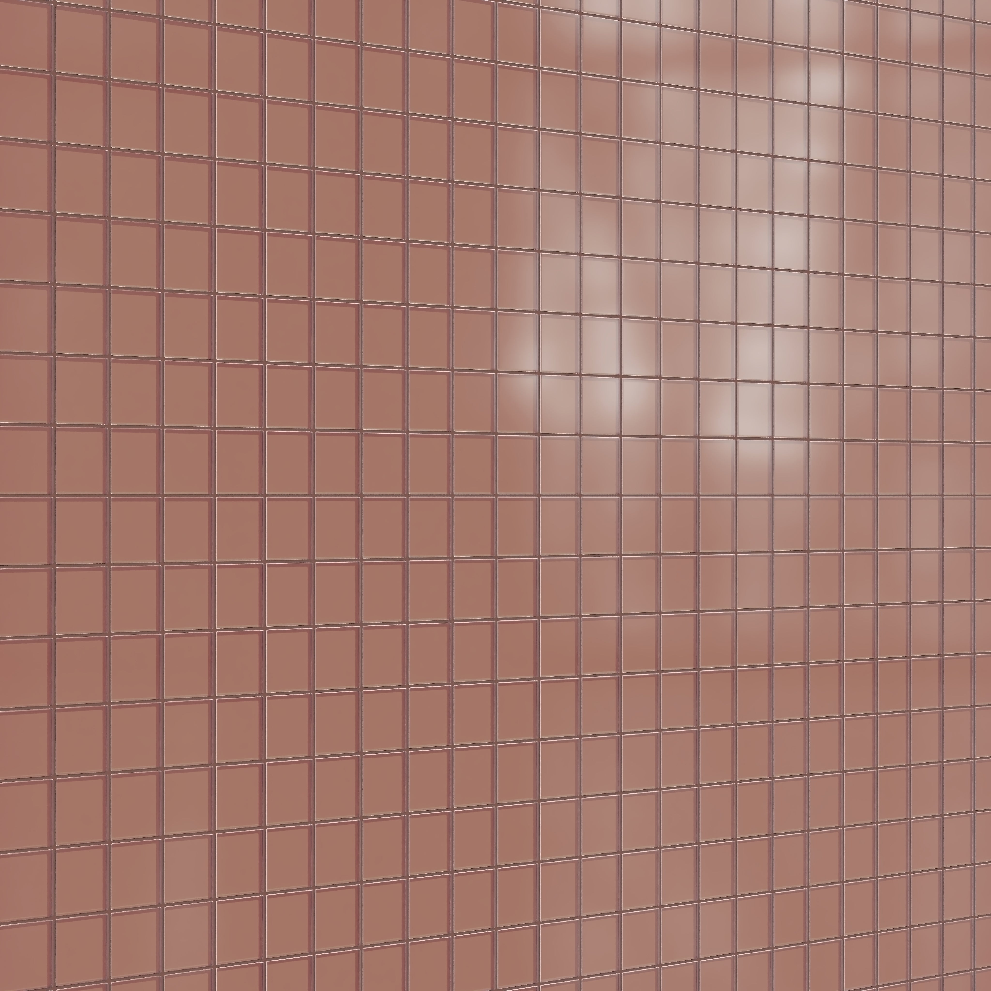 3x3 Straight Set Sheeted Glass Mosaic Tile in Flicker Matte