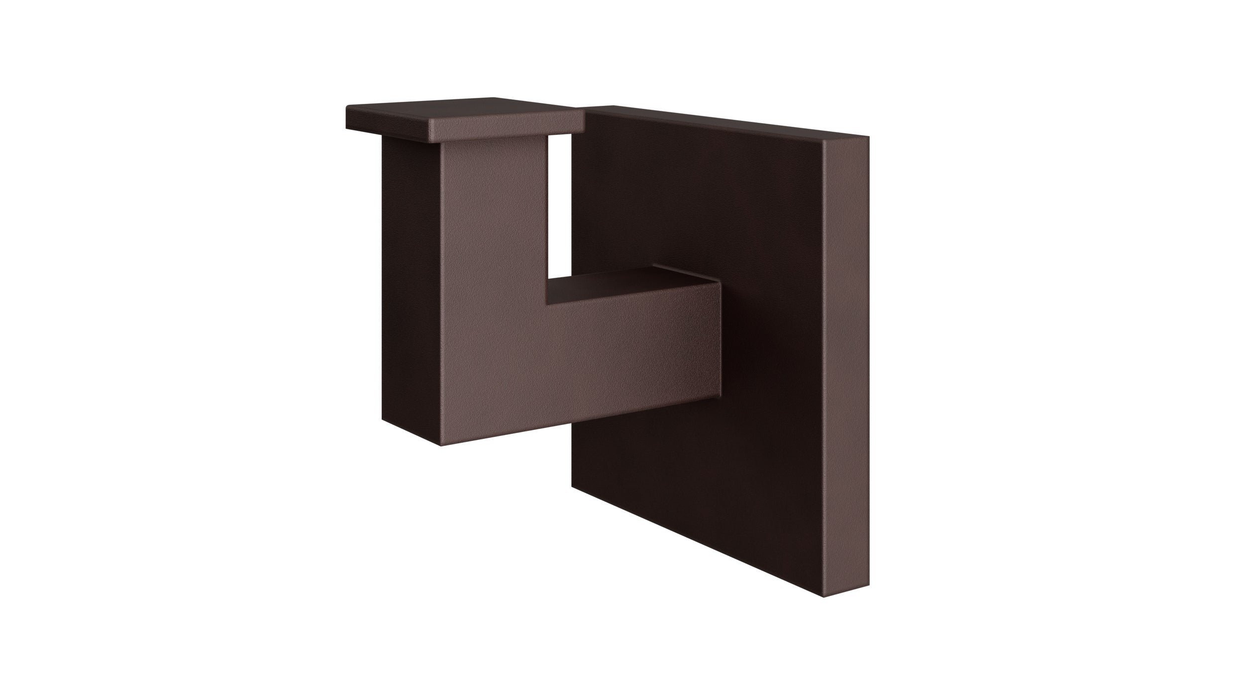 Flatiron Square Robe Hook in Architectural Copper