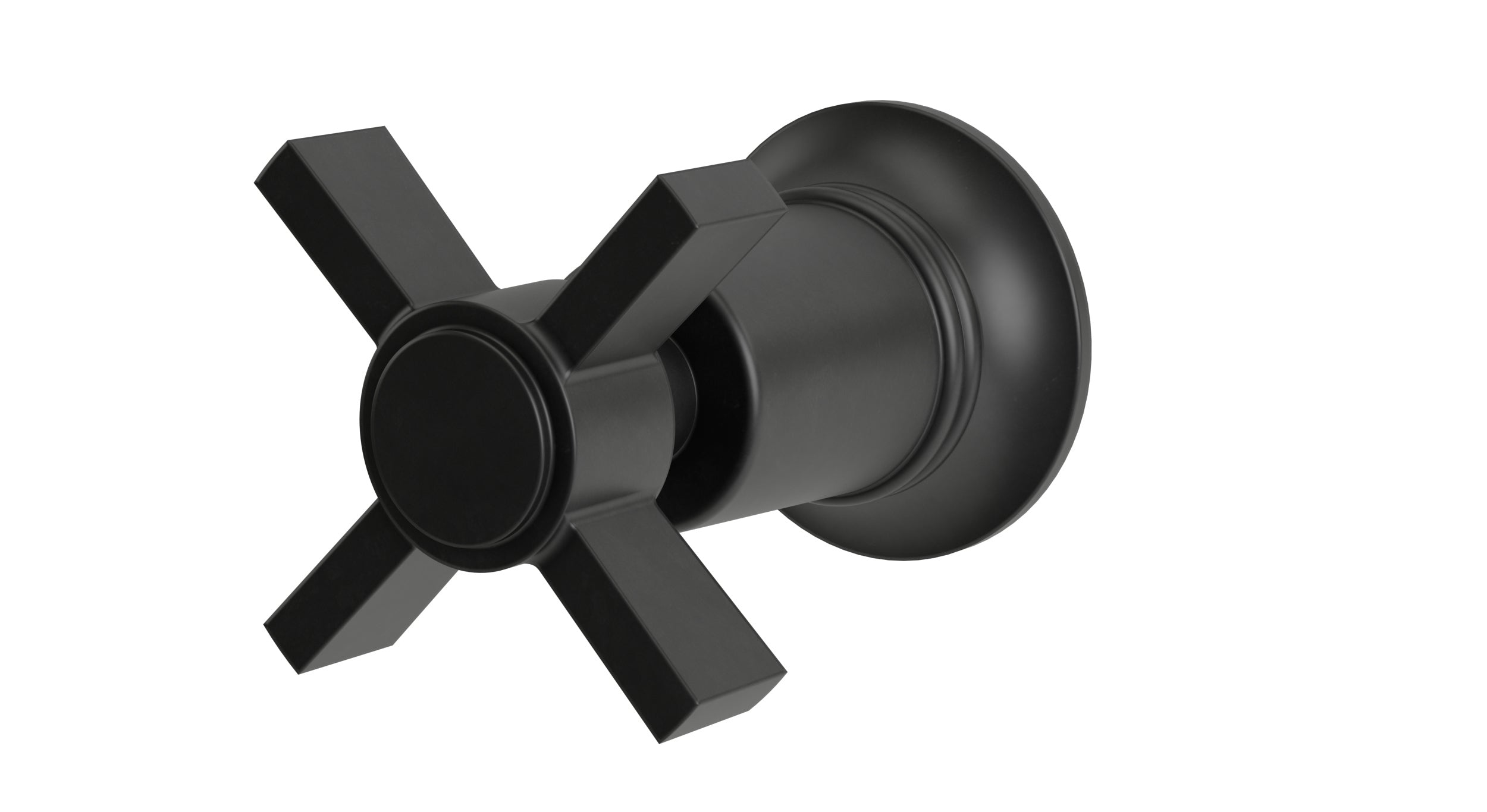 Emerson One Handle Wall Mount Diverter/Volume Control Shower Trim with Defined Cross Handle in Oil Rubbed Bronze