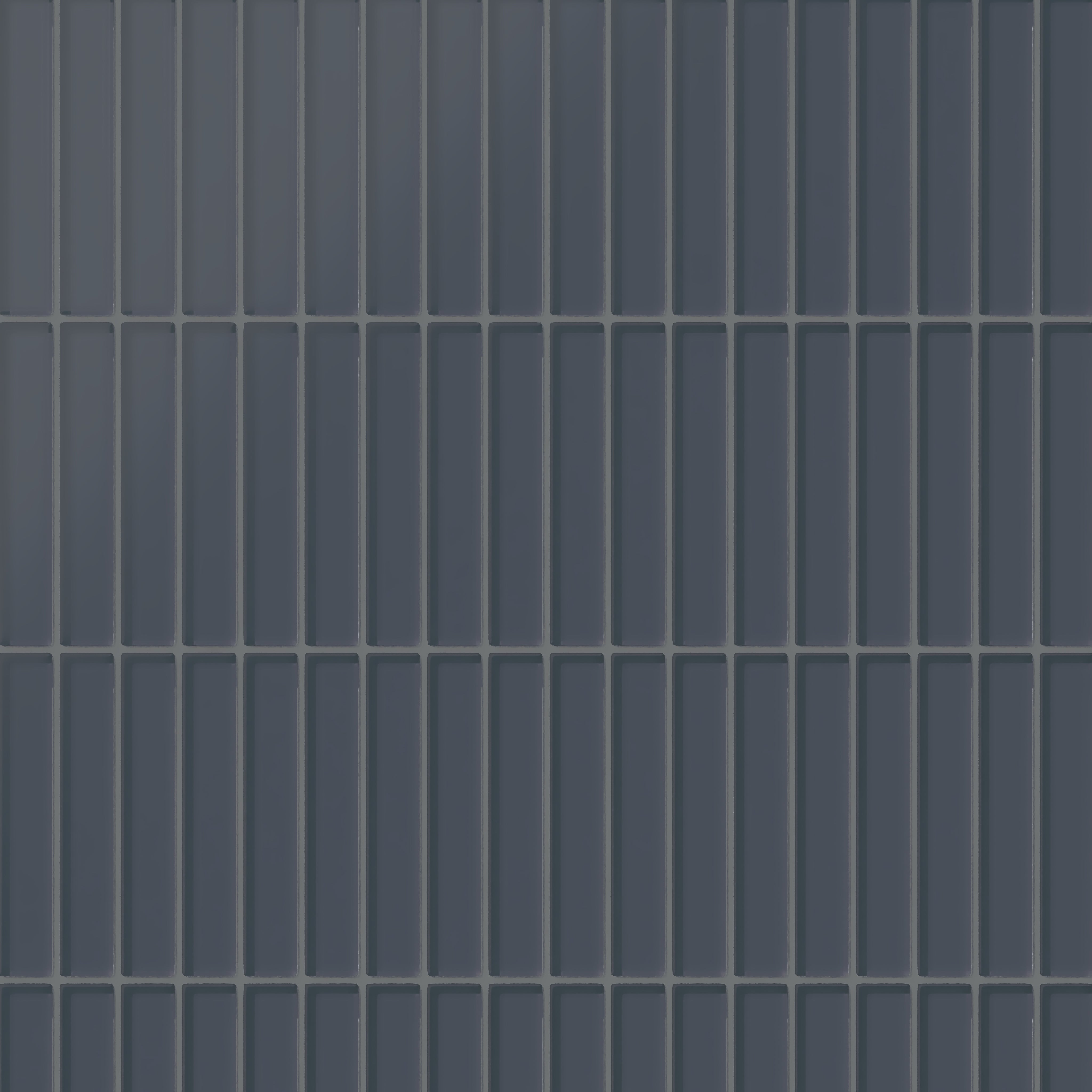1x6 Straight Set Sheeted Glass Mosaic Tile in Junco Matte