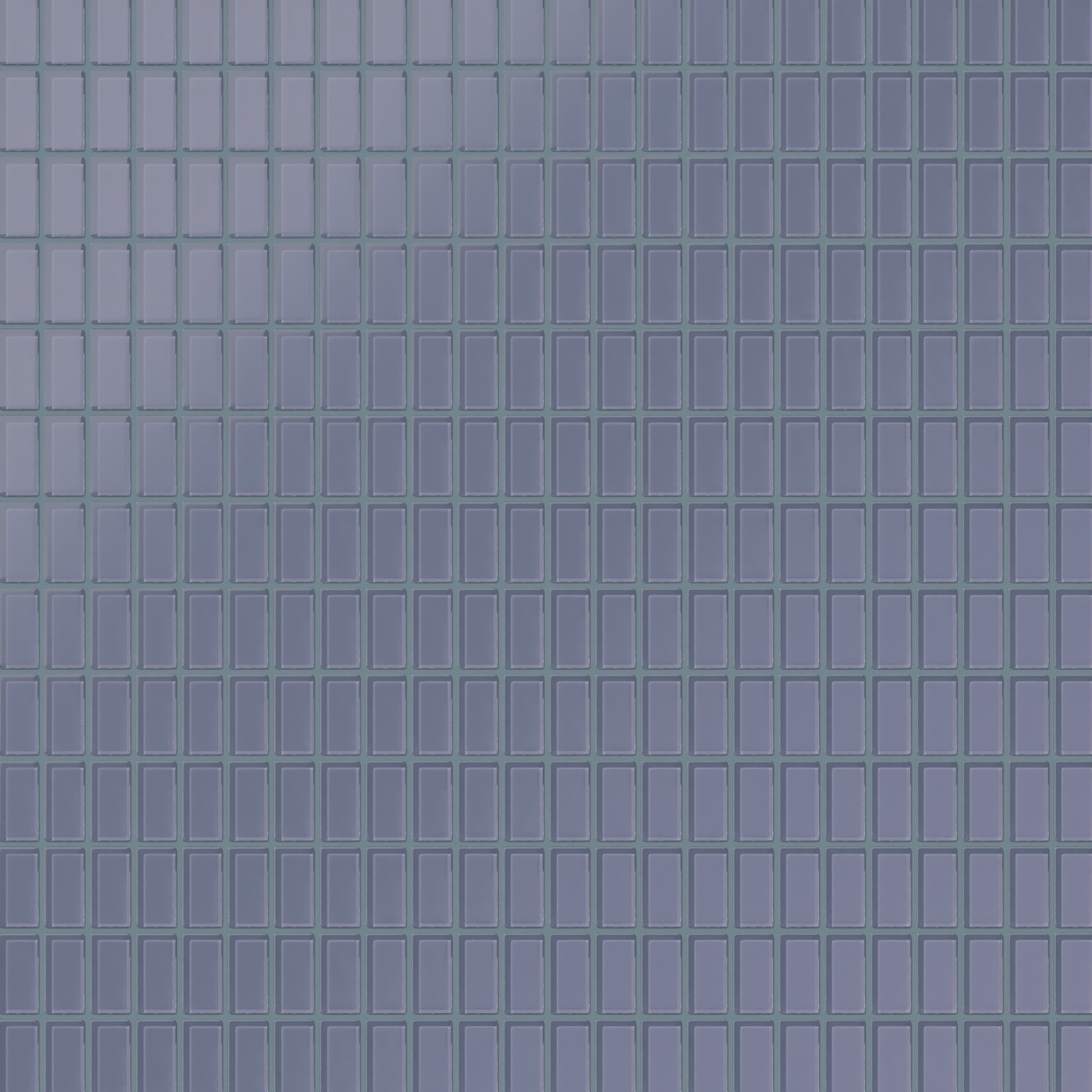 1x2 Straight Set Sheeted Glass Mosaic Tile in Nuthatch Matte