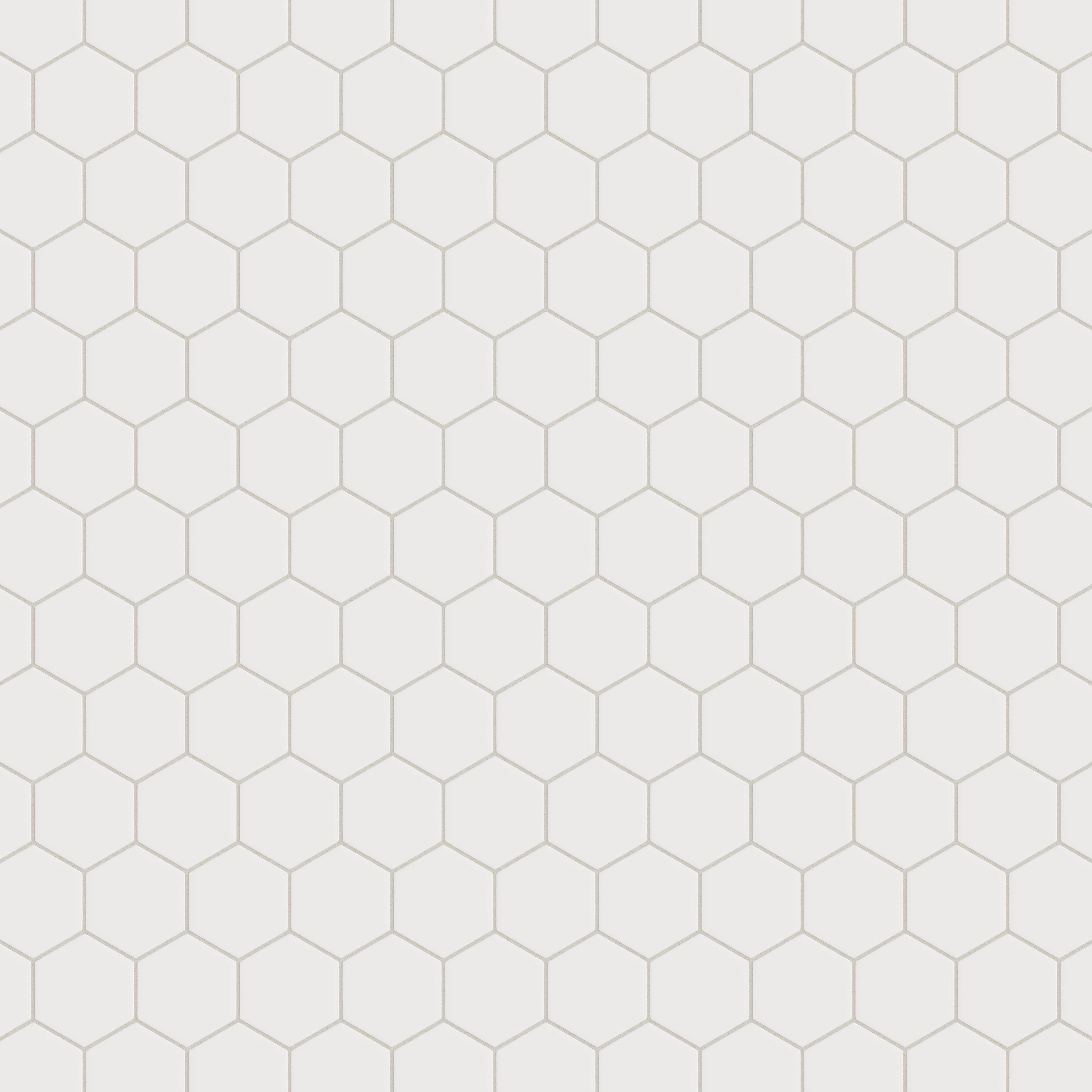 Quick Ship 4" Hexagon Original Ceramic Tile in Calcite Matte