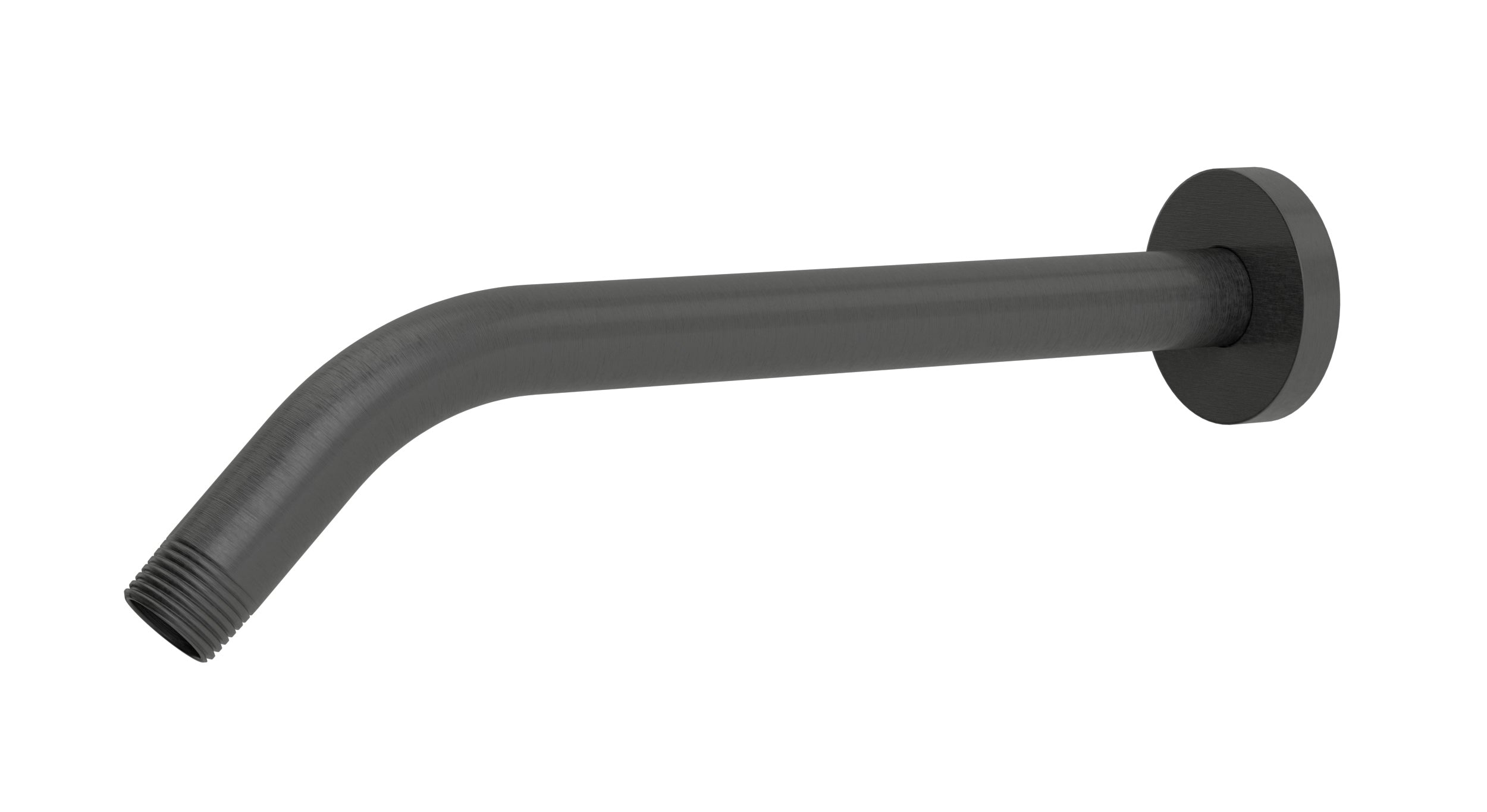 Contour & Foundry 45-Degree 12" Shower Arm with Flange in Blackened Nickel