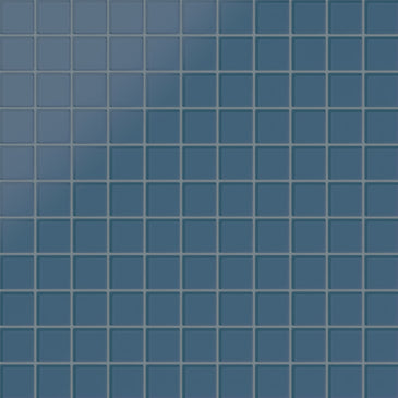 2x2 Straight Set Sheeted Glass Mosaic Tile in Blue Jay Matte