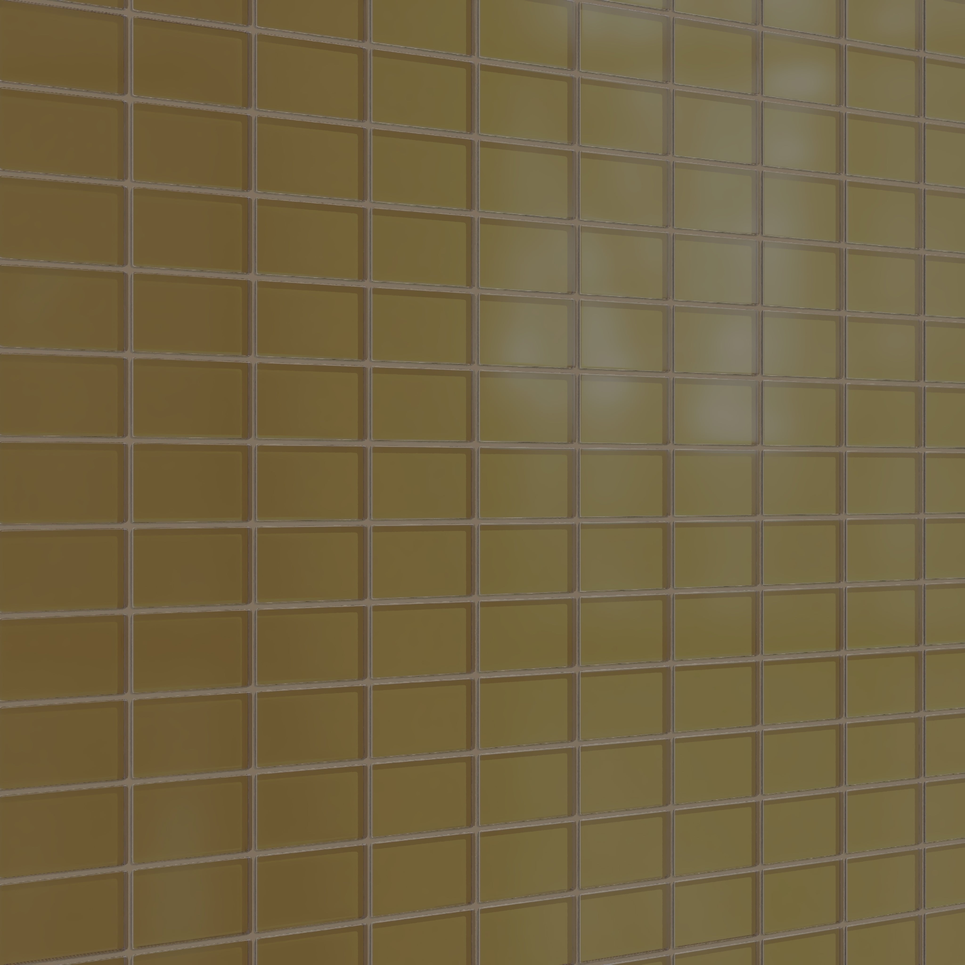 2x4 Straight Set Sheeted Glass Mosaic Tile in Merlin Matte