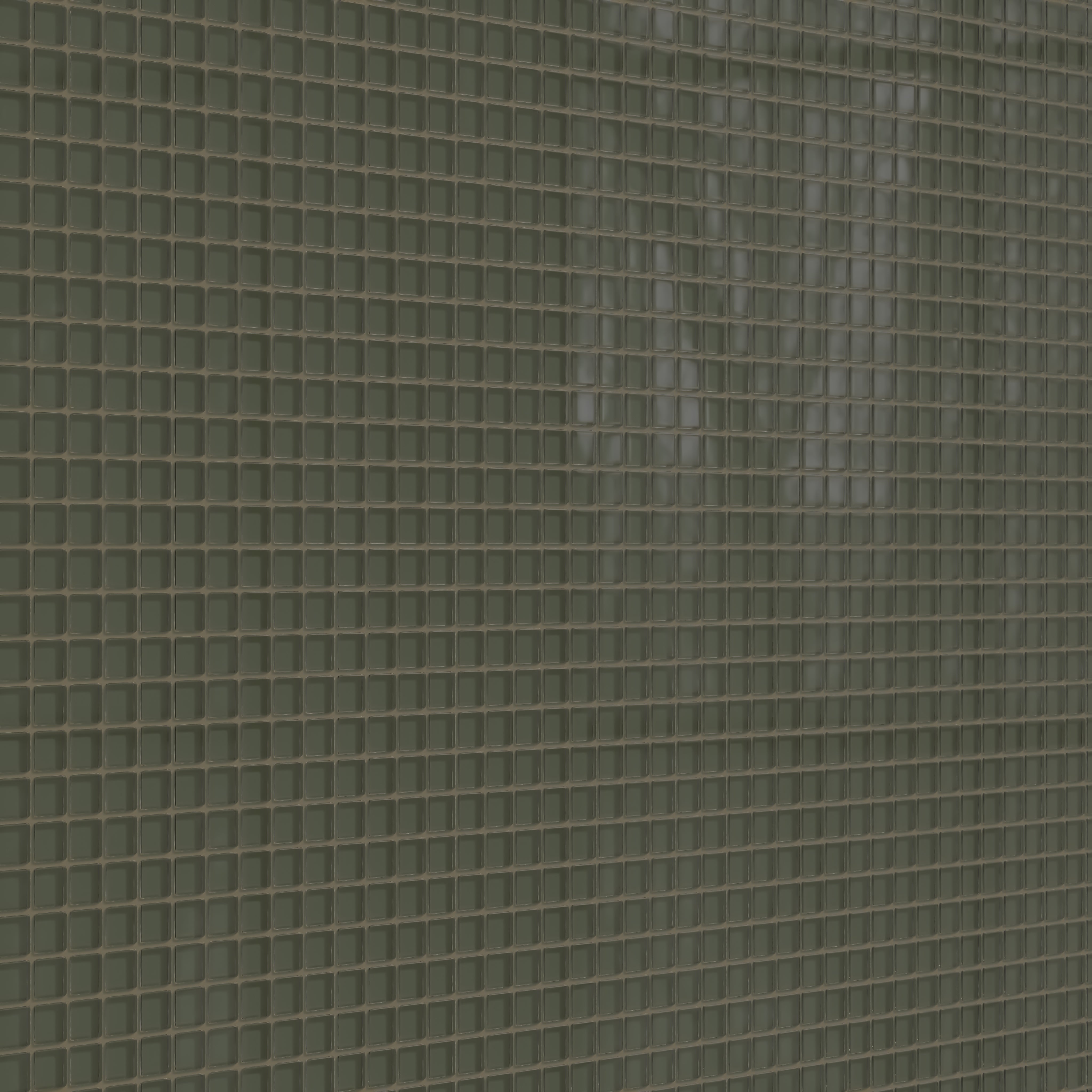 1x1 Straight Set Sheeted Glass Mosaic Tile in Roadrunner Gloss