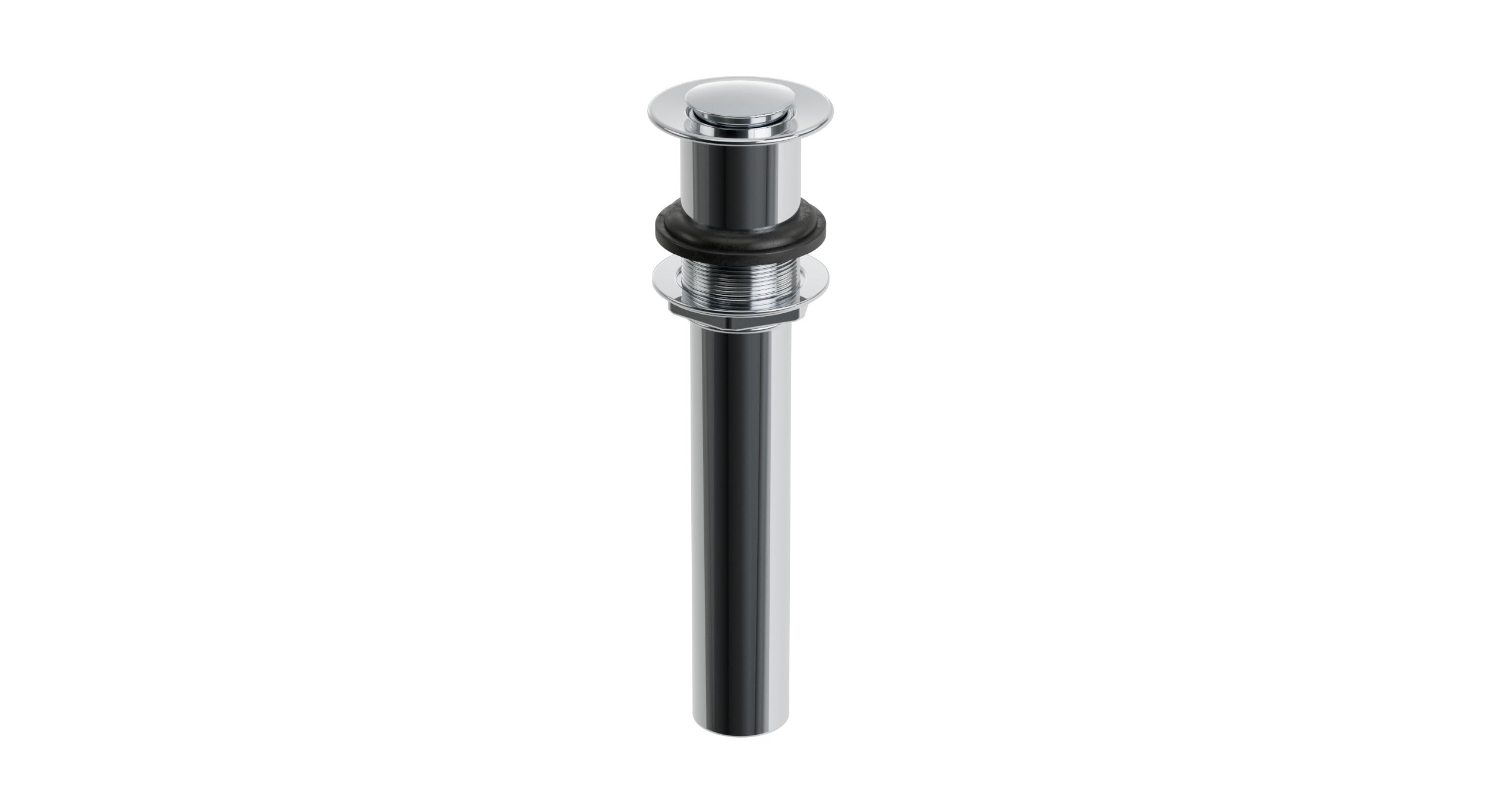 Lavatory Faucet Soft Touch Drain - Less Overflow in Polished Chrome