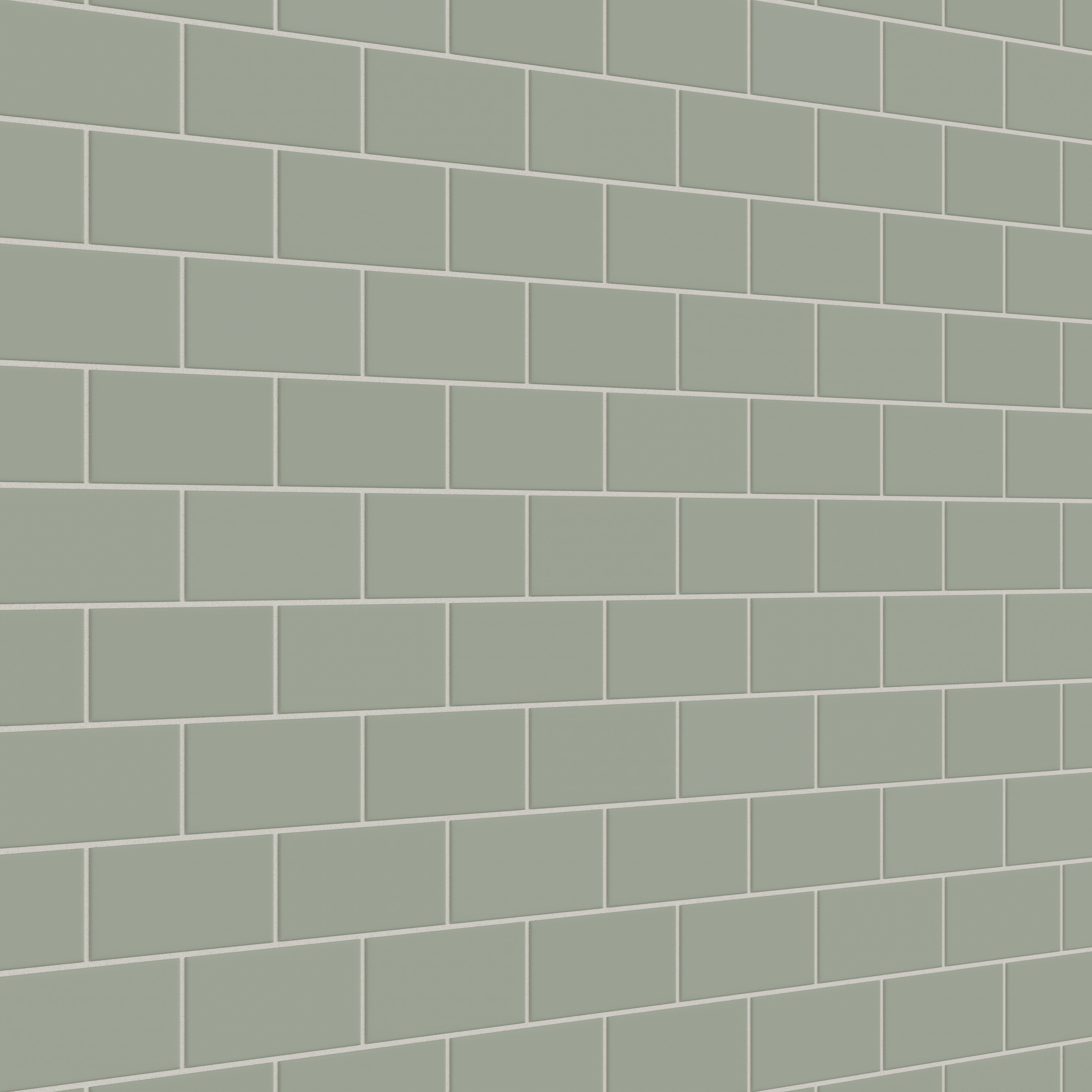3x6 Natural Press Ceramic Tile in Terre Verte Matte