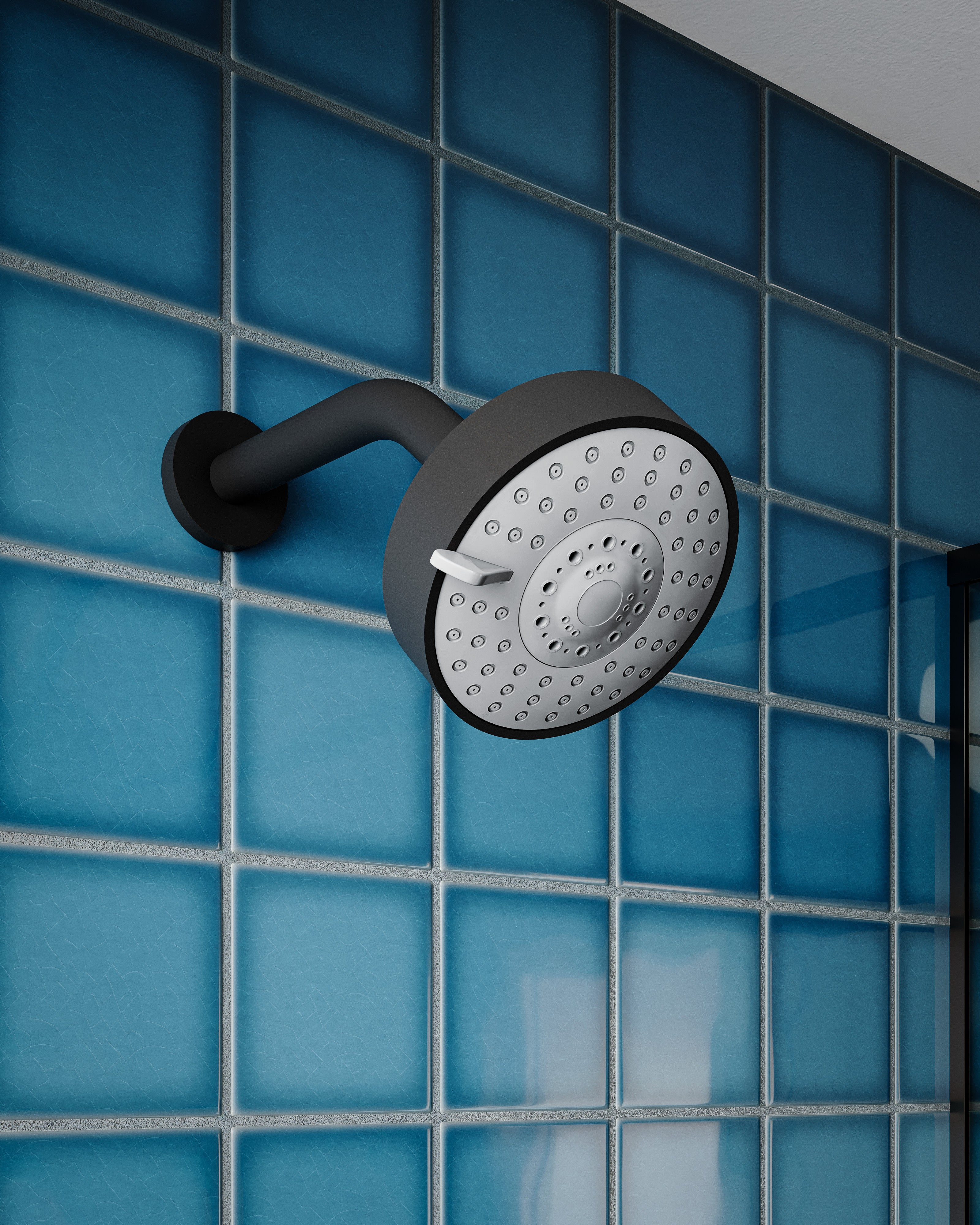 Shower 4.5" Multi-Function Shower Head in Matte Black