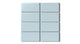2x4 Straight Set Sheeted Natural Press Ceramic Mosaic Tile in Egyptian Blue Matte