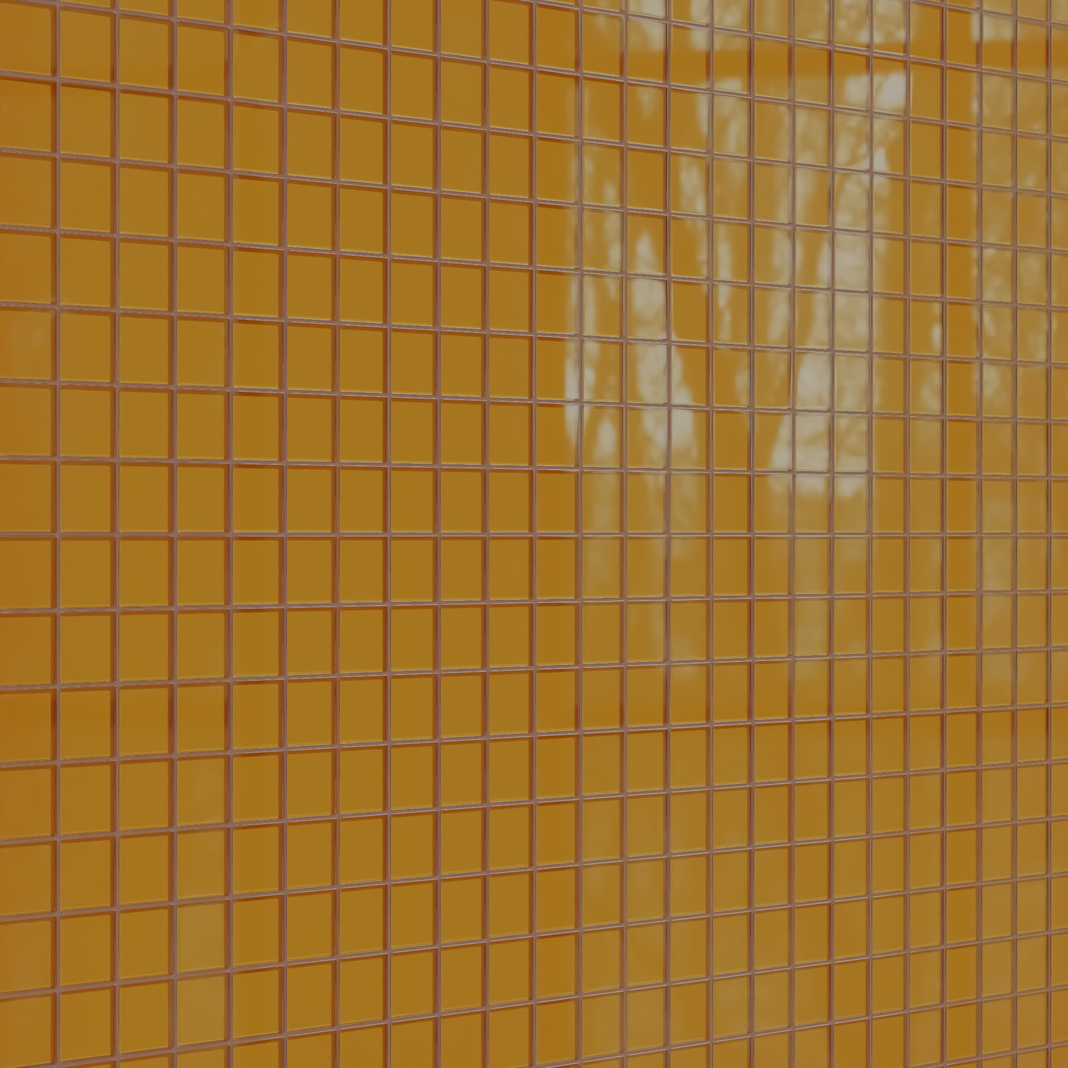 3x3 Straight Set Sheeted Glass Mosaic Tile in Falcon Gloss