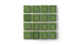 2x2 Straight Set Sheeted Original Ceramic Mosaic Tile in Kelp Gloss