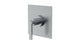 Flatiron One Handle Wall Mount Shower Trim with Linear Lever Handle in Satin Chrome