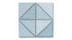 6" Triangle Original Ceramic Tile in Crater Lake Gloss