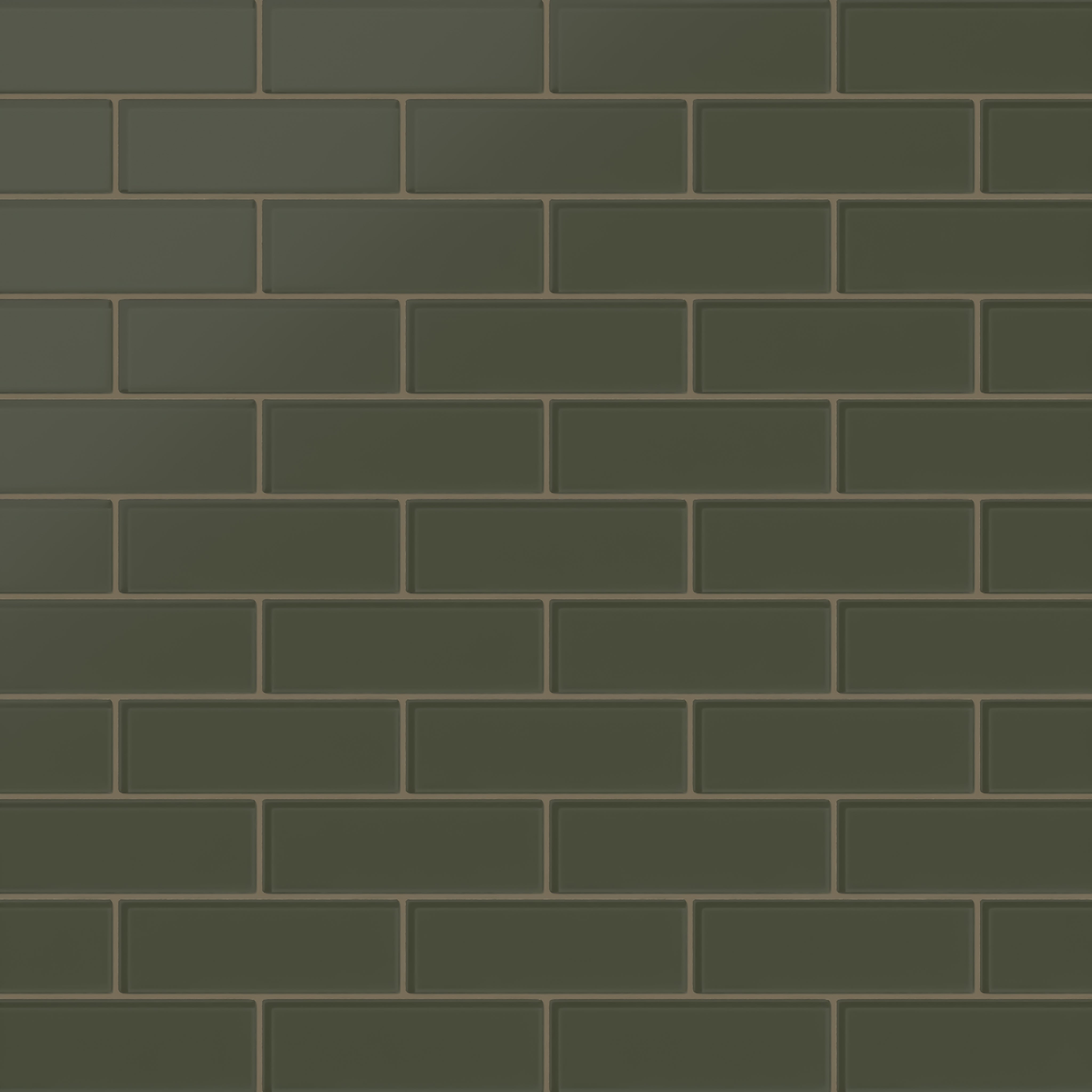 2x6 Glass Tile in Roadrunner Matte
