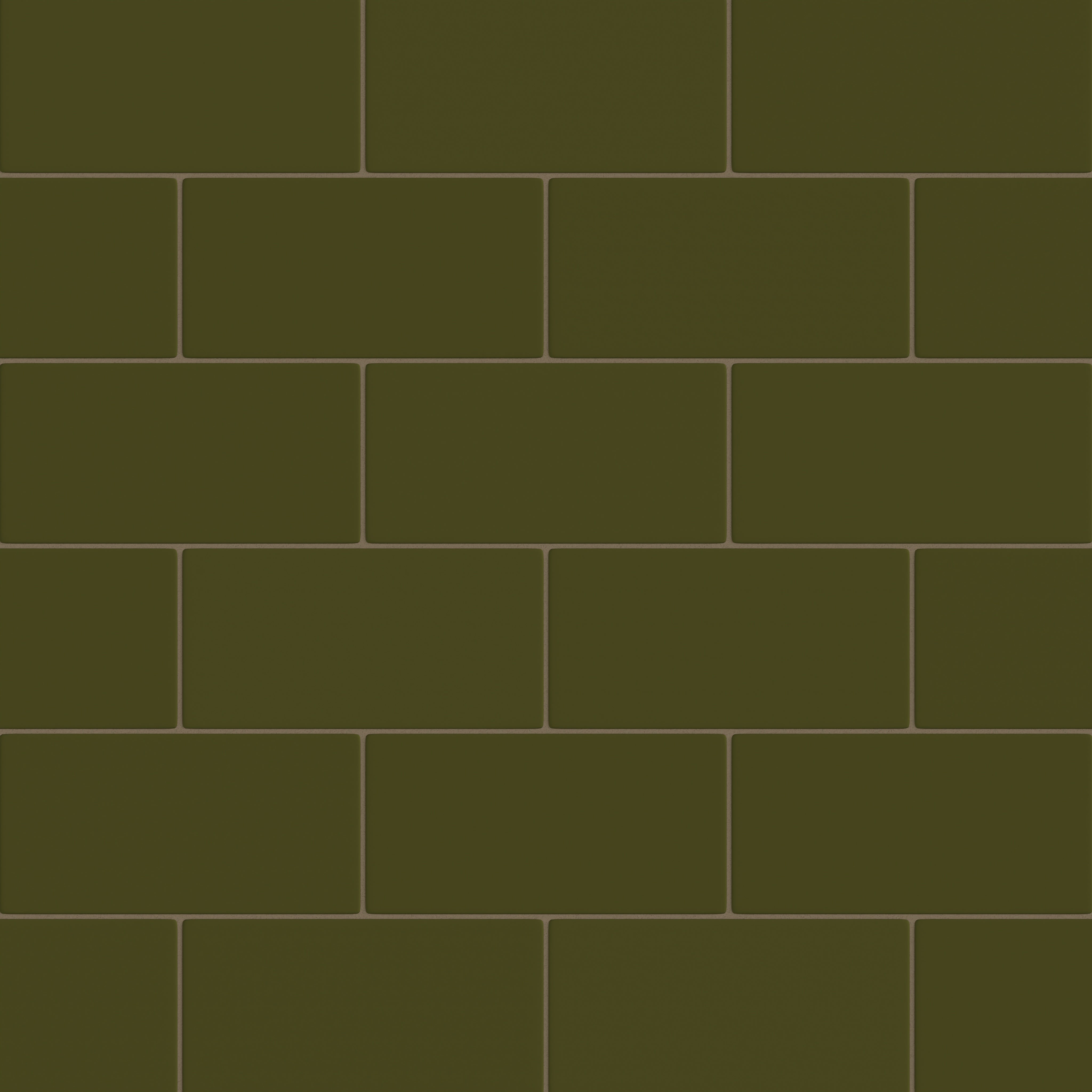 6x12 Original Ceramic Tile in Bonsai Matte