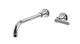 Emerson One Handle Wall Mount 10" Lavatory Faucet with Classic Lever Handle in Polished Chrome