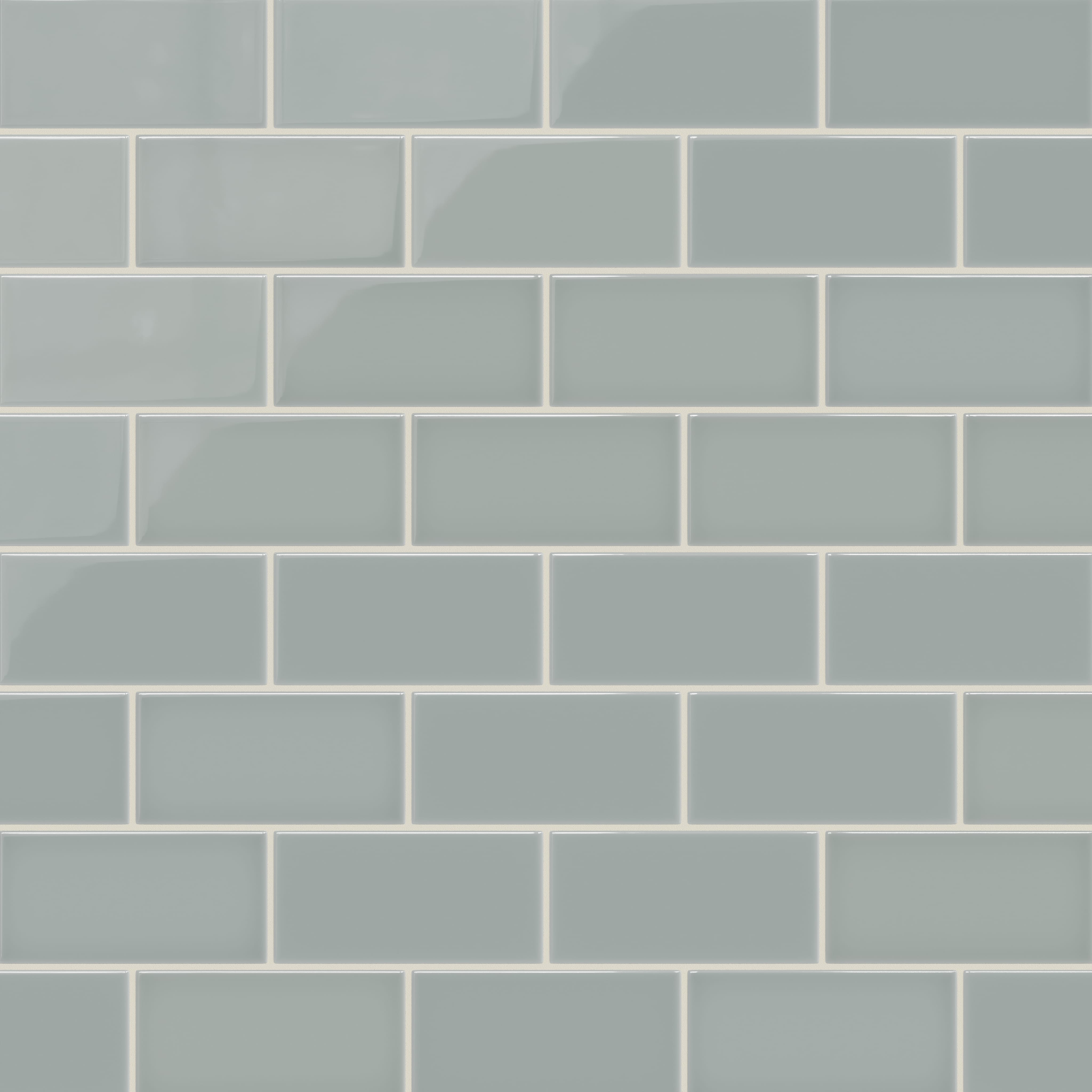 Quick Ship 3x6 Natural Press Ceramic Tile in Alberta Blue Gloss