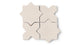 Star & Cross Original Ceramic Tile in Ivory Gloss