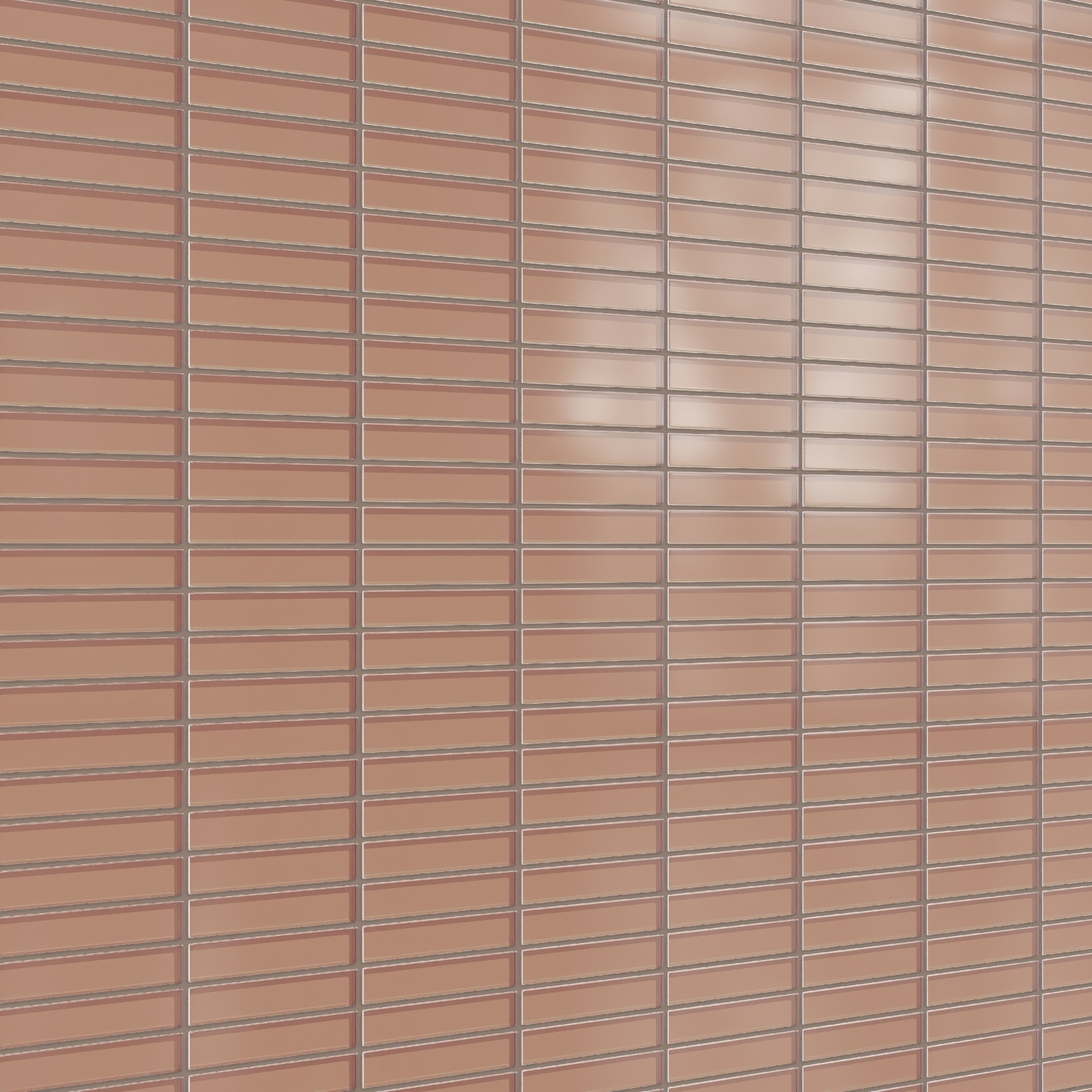 1x6 Straight Set Sheeted Glass Mosaic Tile in Sora Matte
