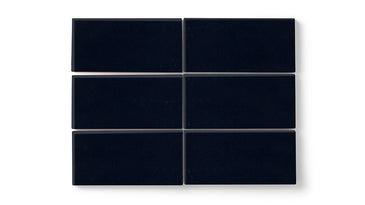 4x8 Original Ceramic Tile in Navy Blue Gloss