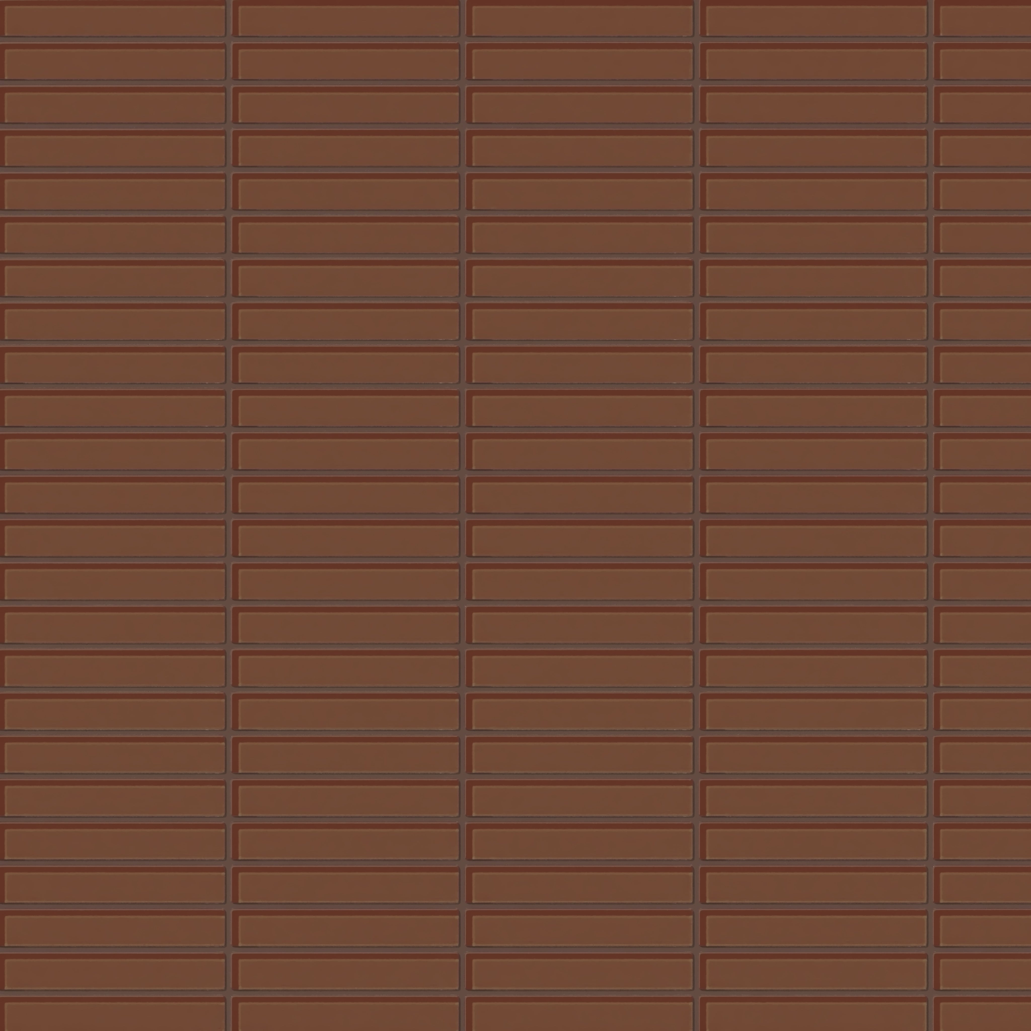 1x6 Straight Set Sheeted Glass Mosaic Tile in Kestrel Gloss