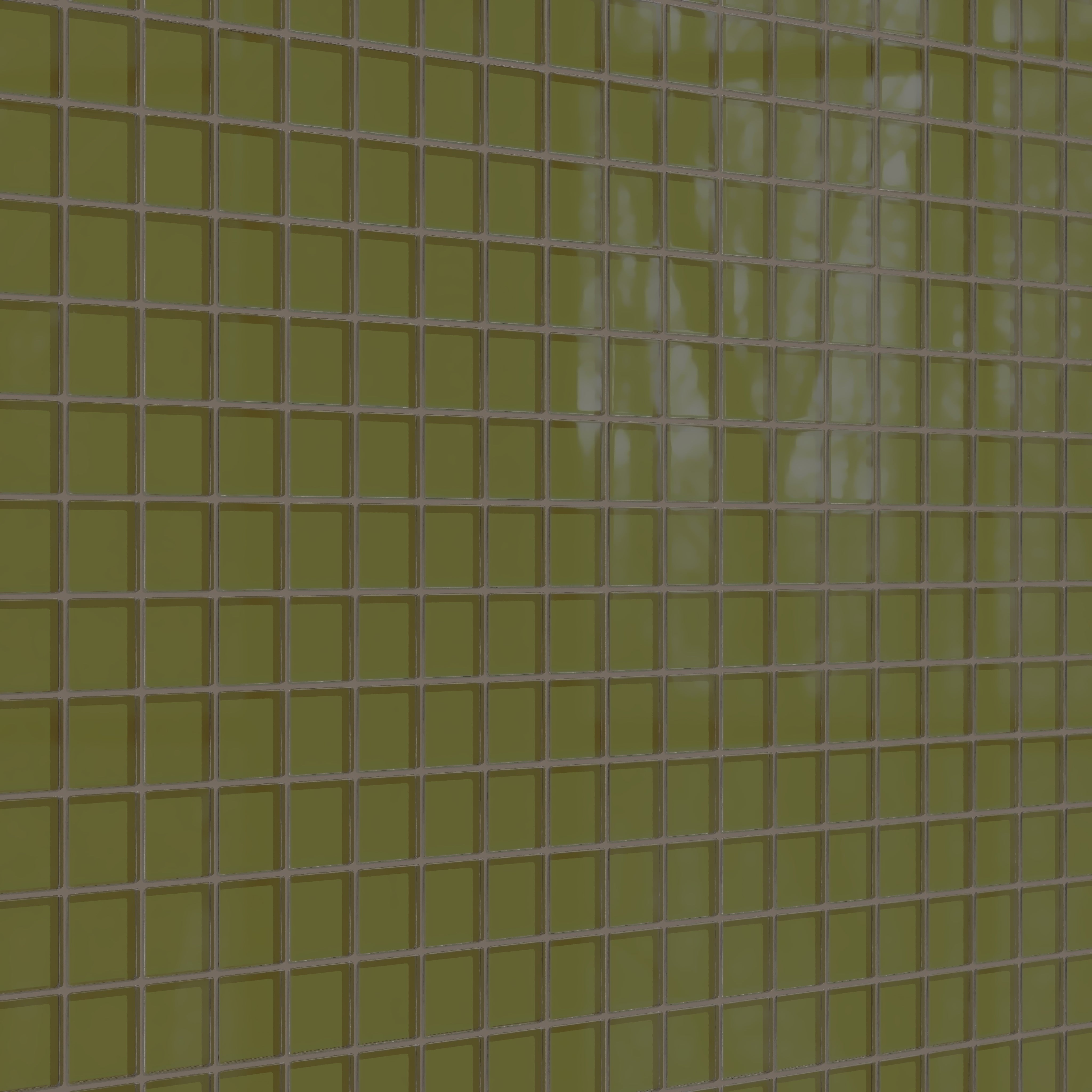 2x2 Straight Set Sheeted Glass Mosaic Tile in Cormorant Gloss