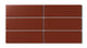 2x6 Natural Press Ceramic Tile in Carmine Matte