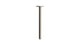 Flatiron 12" Straight Shower Arm with Flange in Polished Nickel