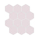 3" Hexagon Sheeted Original Ceramic Mosaic Tile in Evening Glow Matte