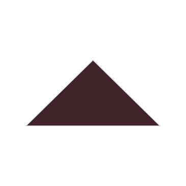 6" Triangle Original Ceramic Tile in Redwood