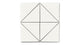 6" Triangle Original Ceramic Tile in Calcite Matte