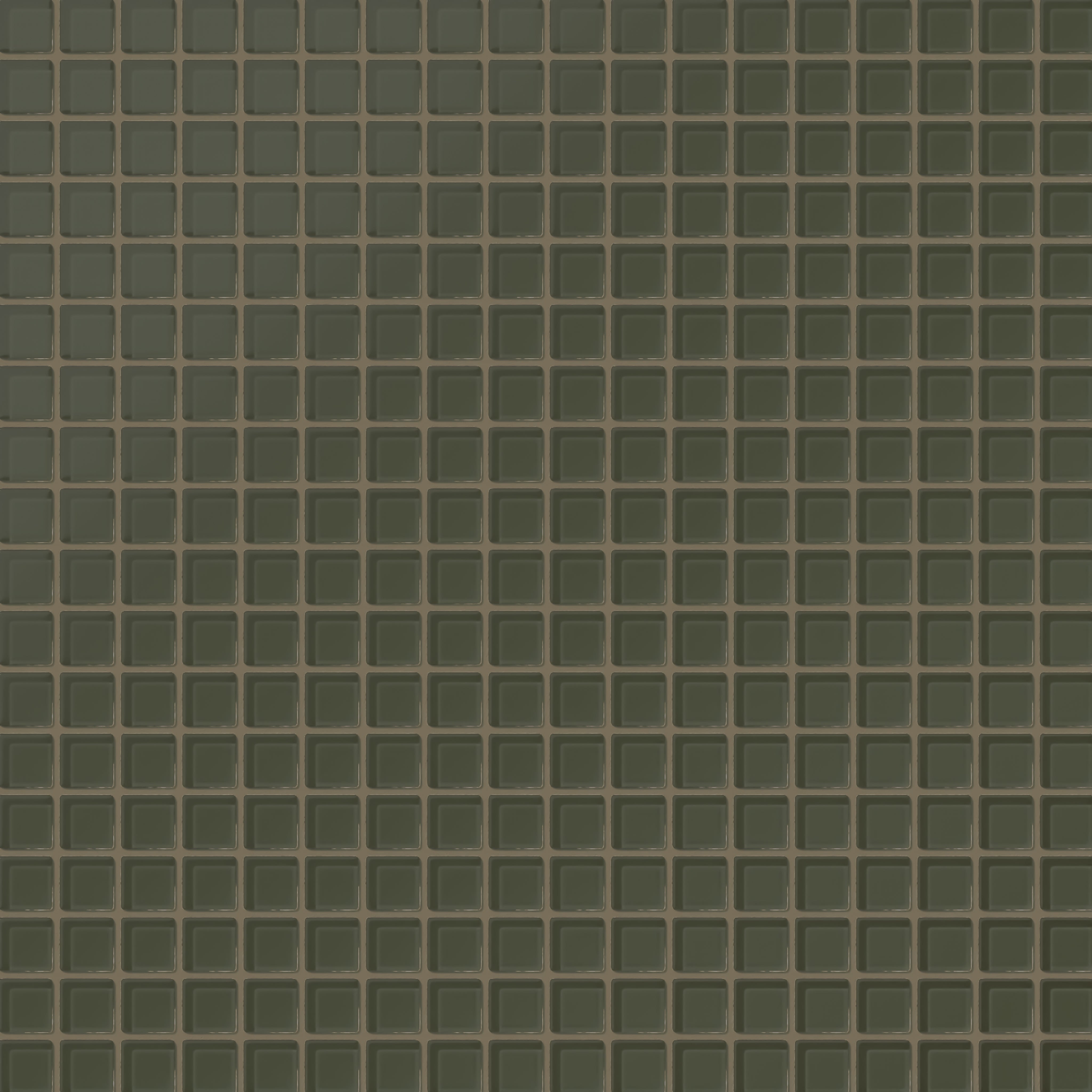 1x1 Straight Set Sheeted Glass Mosaic Tile in Roadrunner Matte