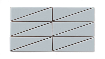 Right Scalene Triangle Original Ceramic Tile in Crater Lake Matte