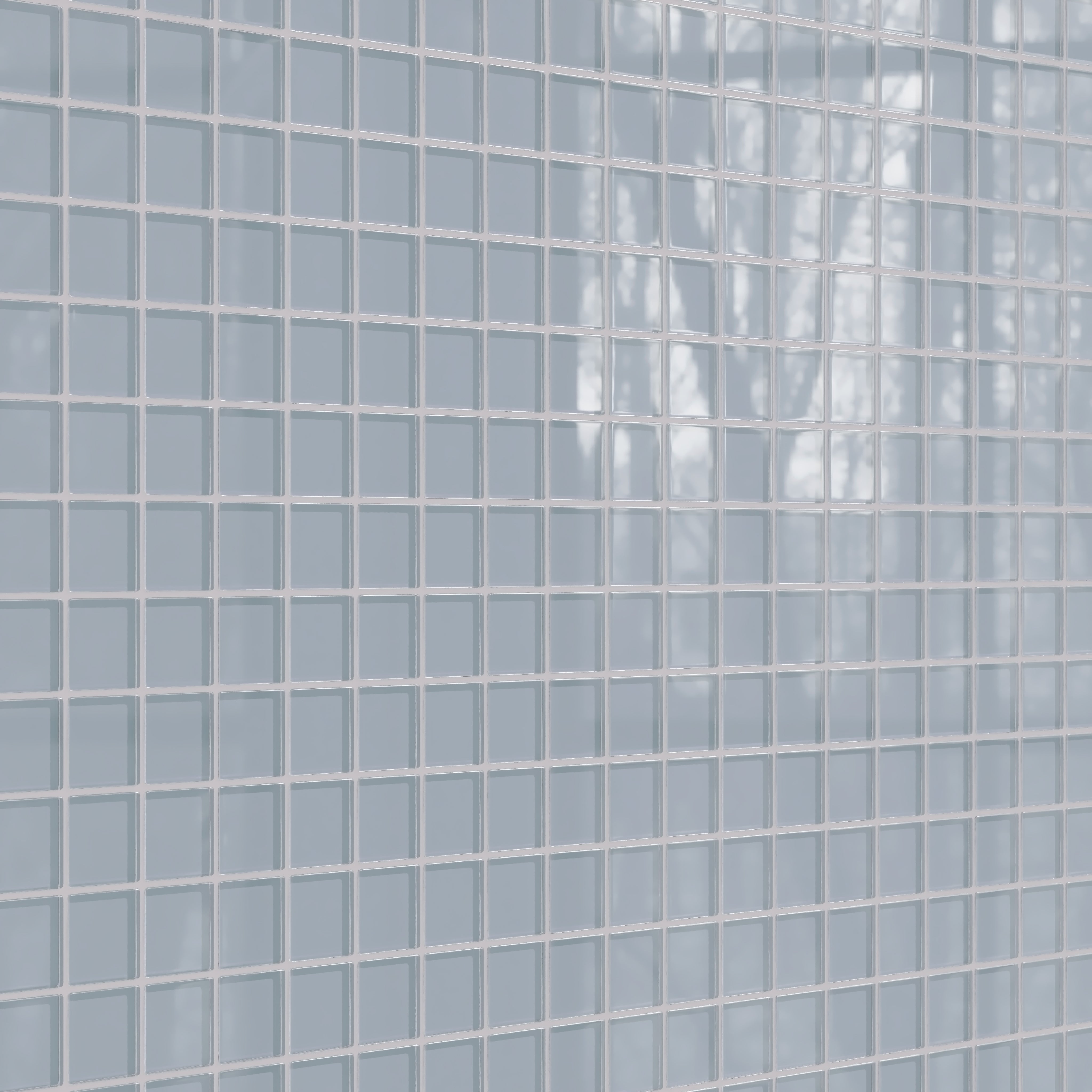 2x2 Straight Set Sheeted Glass Mosaic Tile in Pinyon Jay Gloss