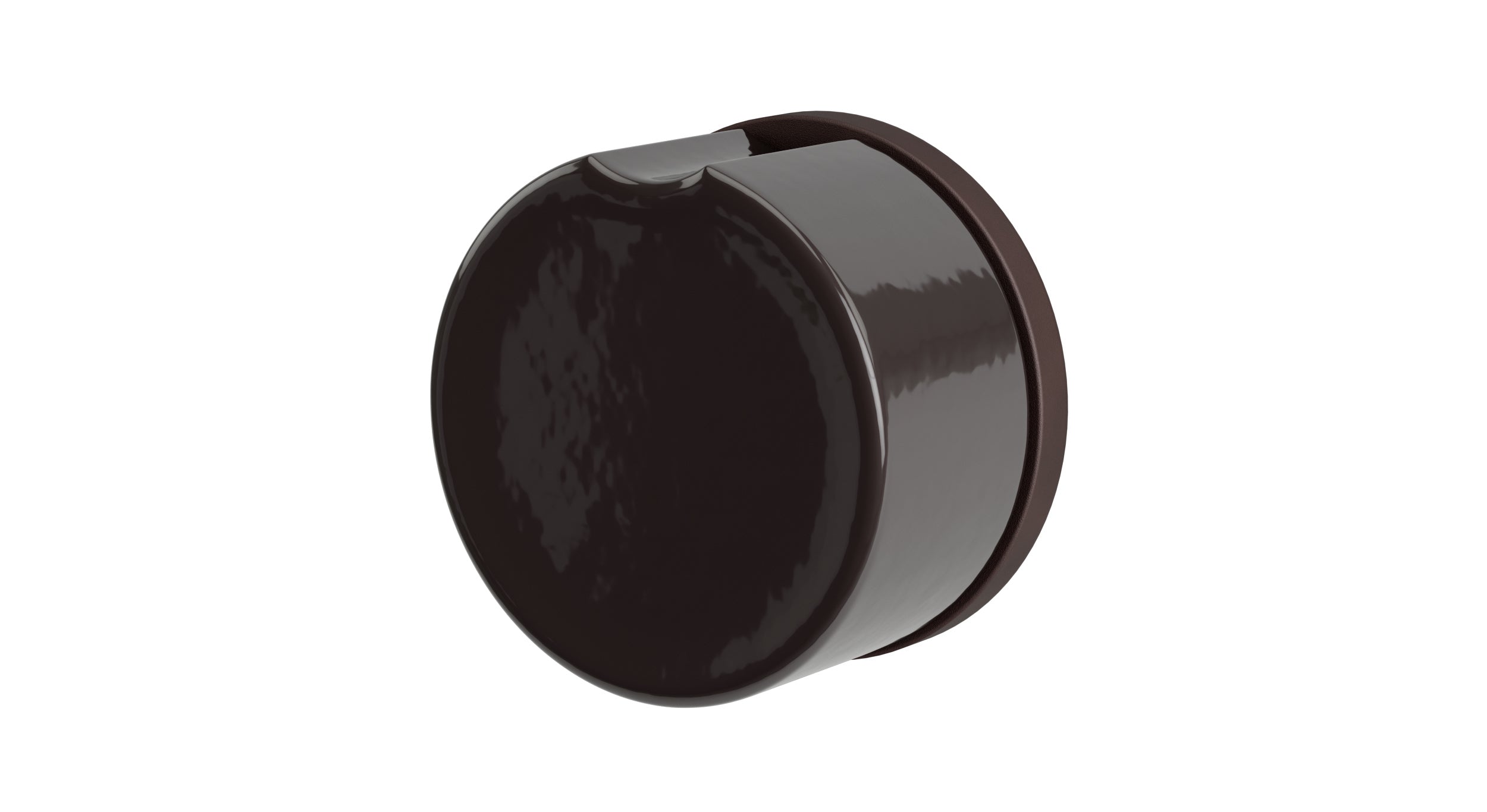 Foundry One Handle Wall Mount Diverter/Volume Control Shower Trim with Groove Ceramic Knob Handle in Architectural Copper