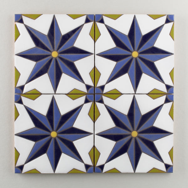 6x6 Handpainted Sample Vitoria  in Cool Motif