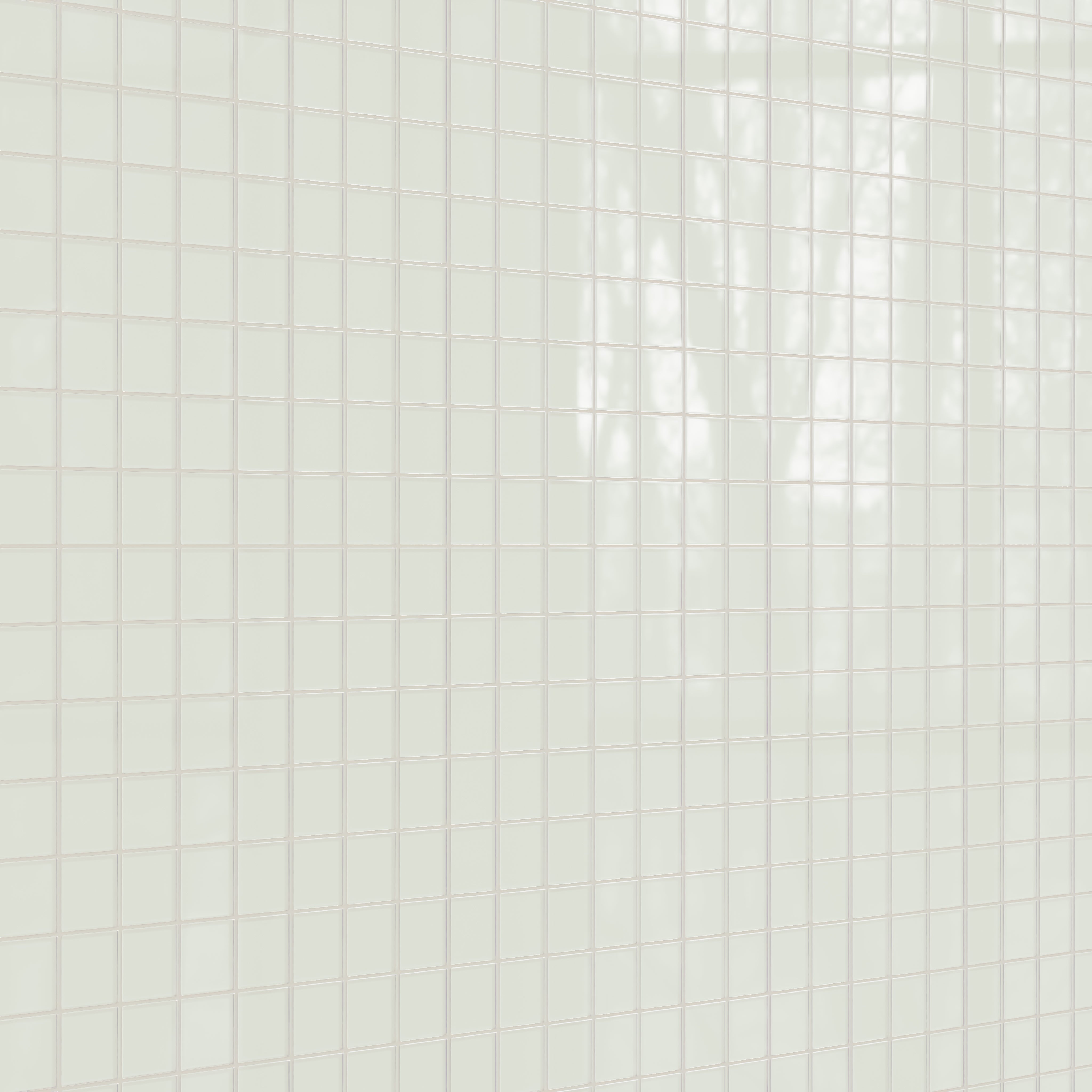 3x3 Straight Set Sheeted Glass Mosaic Tile in Flycatcher Gloss