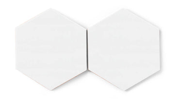 8" Hexagon Original Ceramic Tile in Calcite Gloss