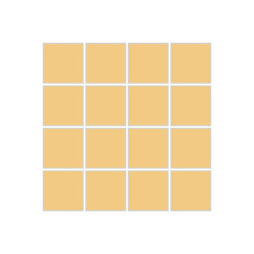 2x2 Straight Set Sheeted Original Ceramic Mosaic Tile in Haystack Matte
