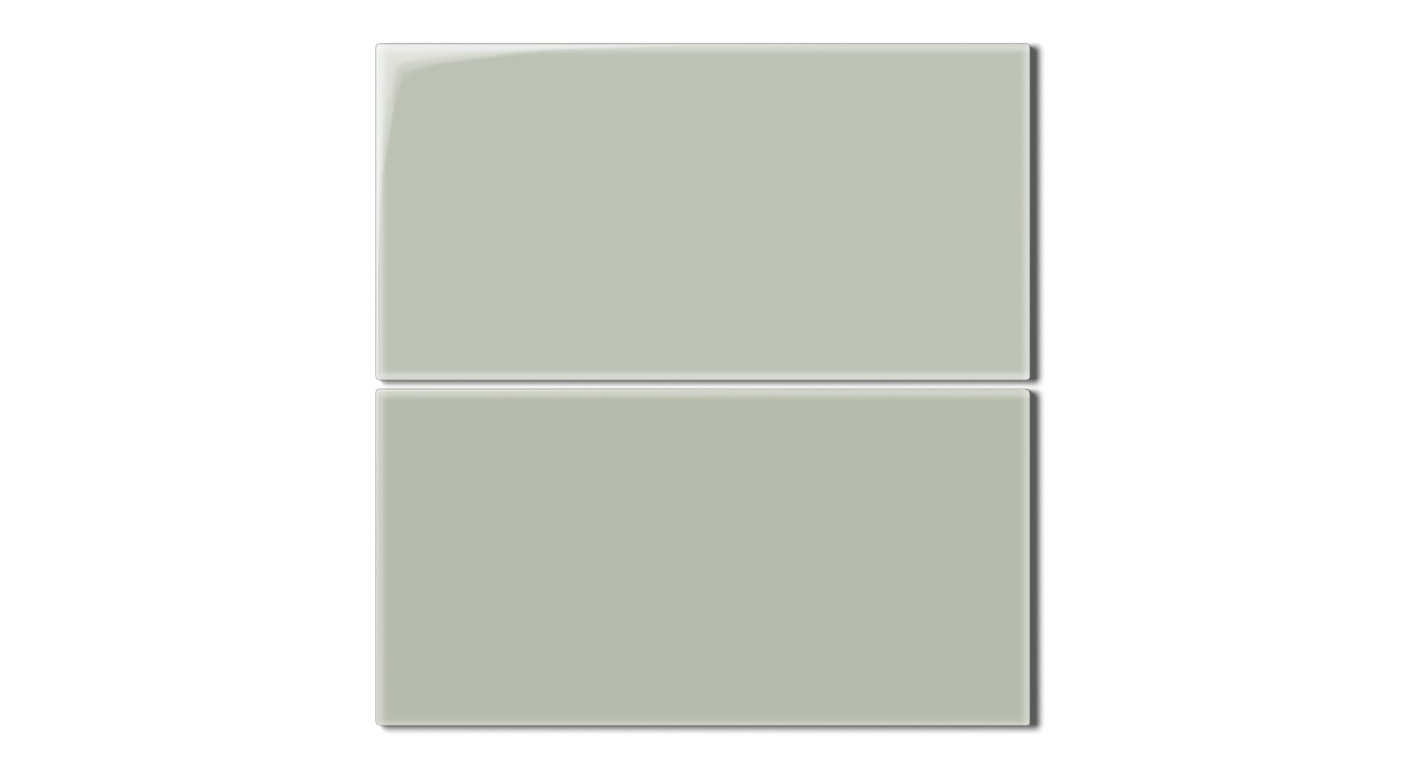 6x12 Natural Press Ceramic Tile in Alberta Blue Gloss - Fireclay Tile