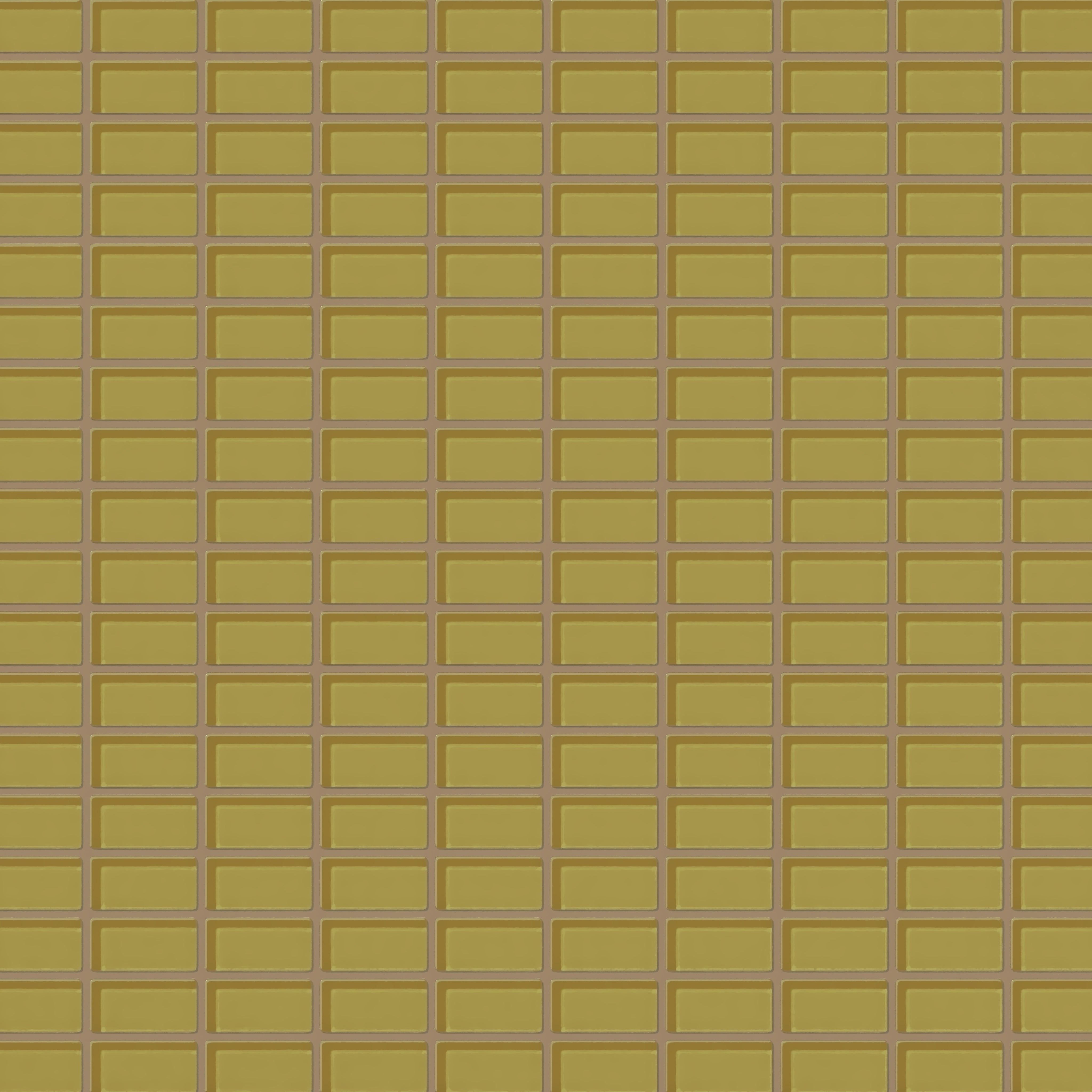 1x2 Straight Set Sheeted Glass Mosaic Tile in Pine Siskin Gloss