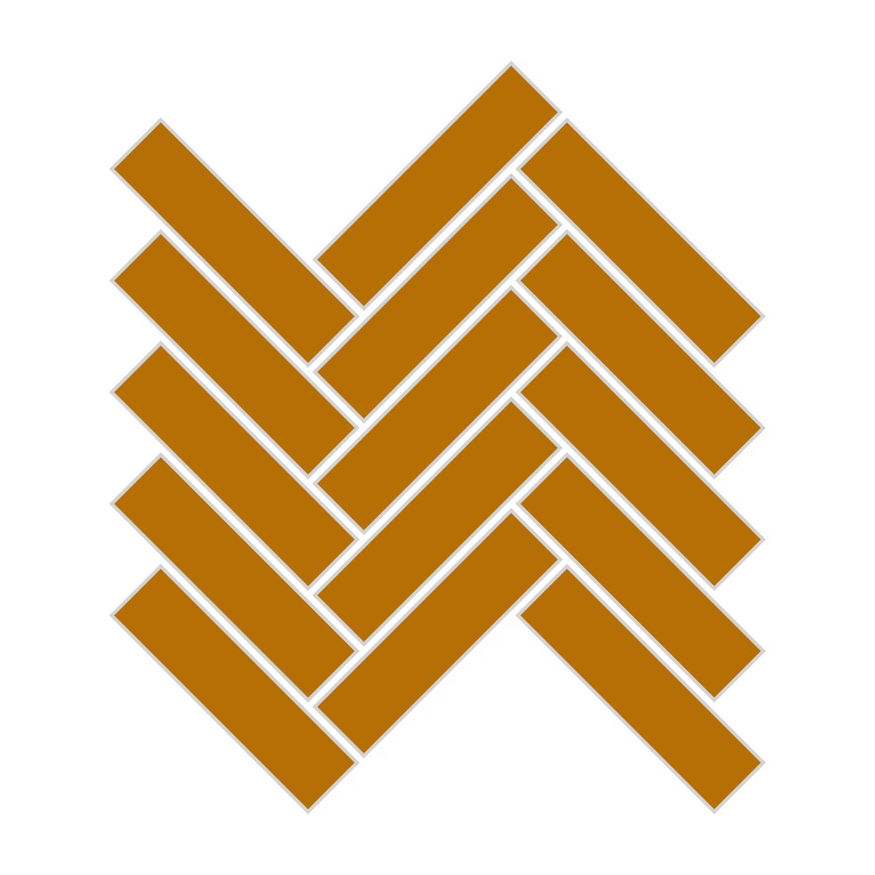 1x4 Herringbone Sheeted Glass Mosaic Tile in Falcon Gloss