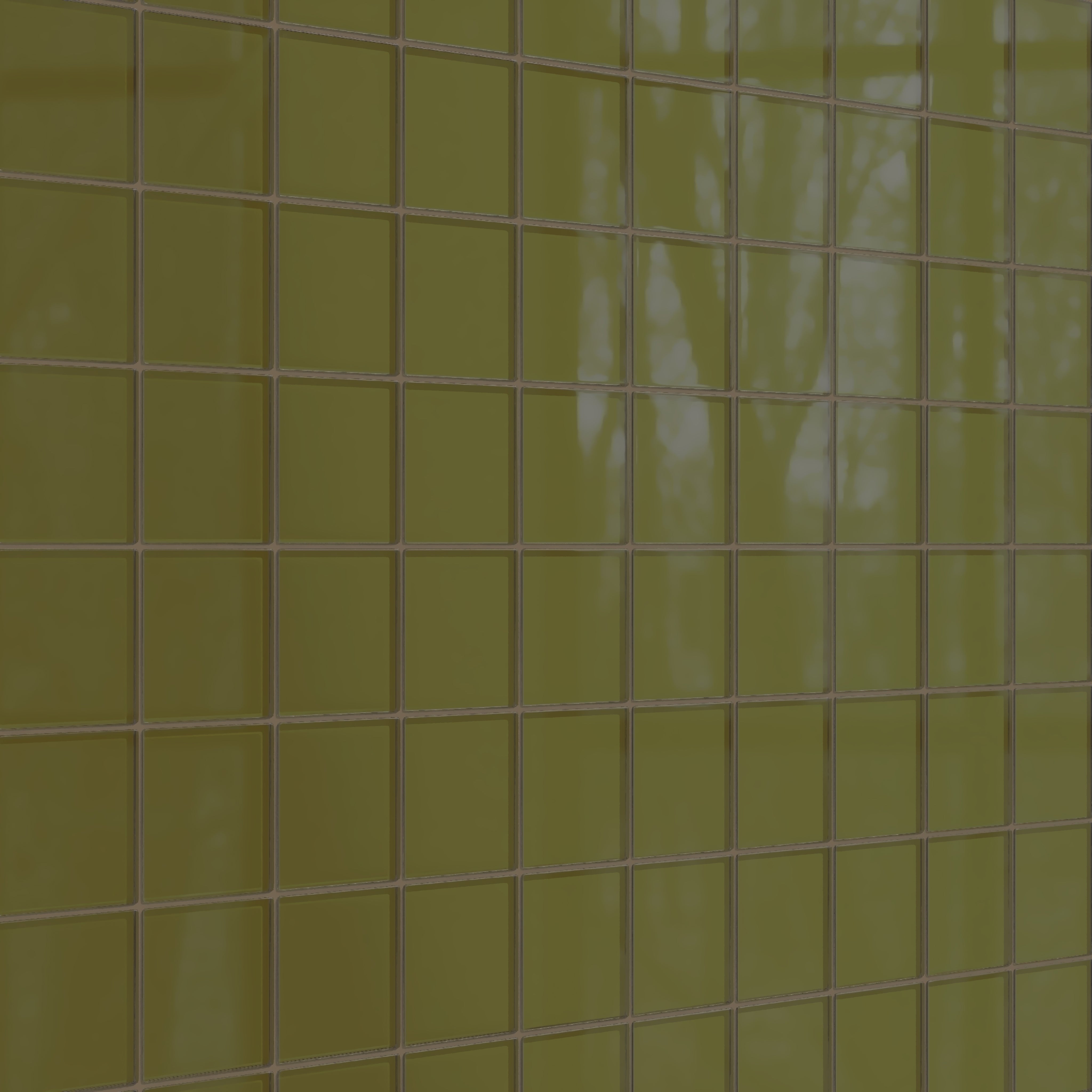 4x4 Glass Tile in Cormorant Gloss