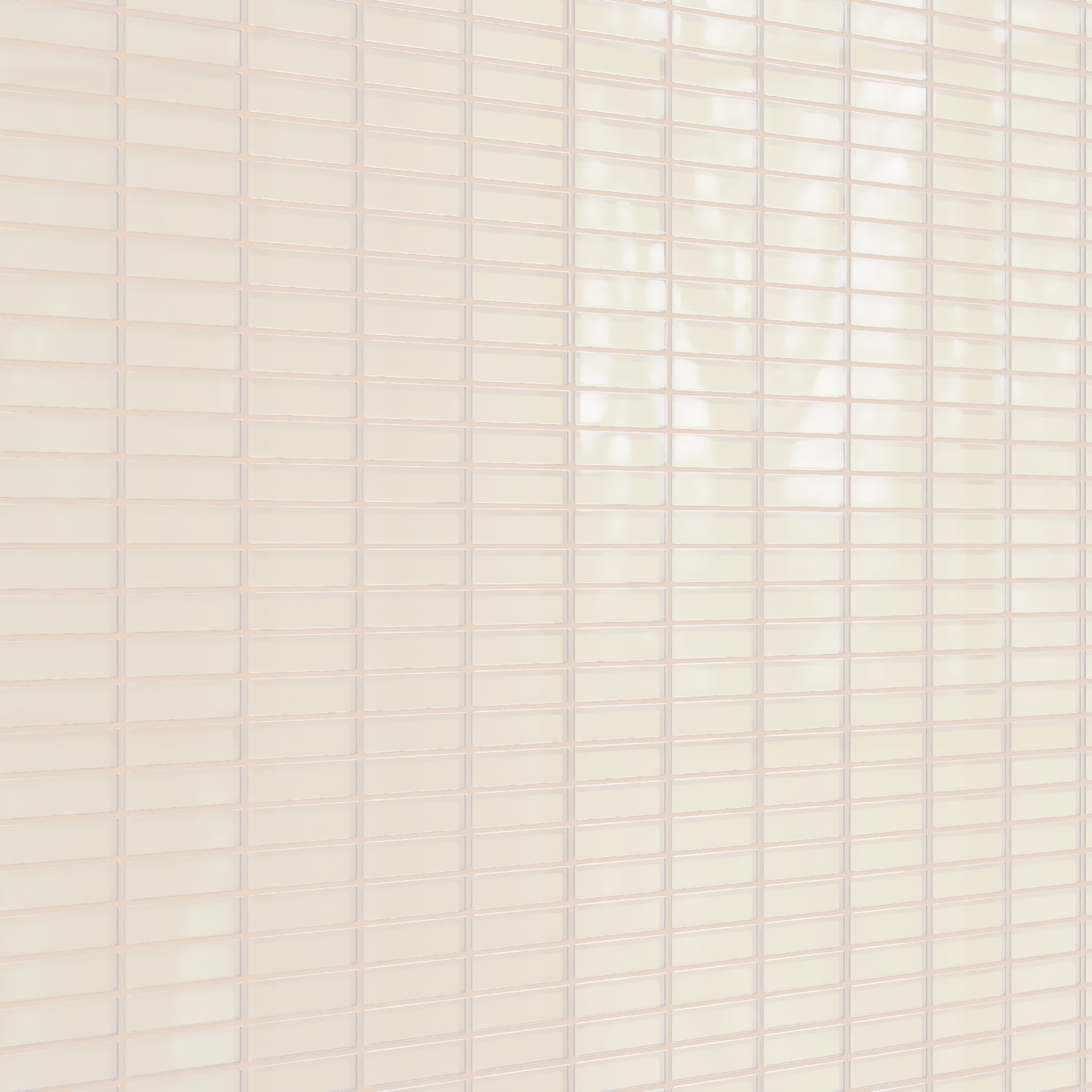 1x4 Straight Set Sheeted Glass Mosaic Tile in Sandpiper Gloss